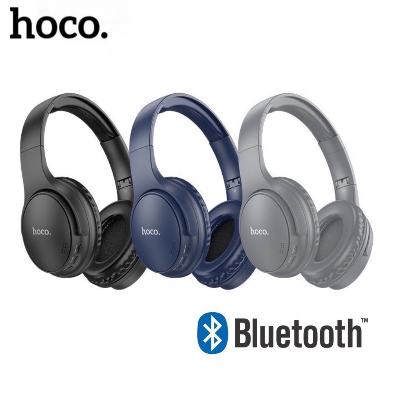 Tai nghe Bluethooth chụp tai HOCO Headphone over ear không dây bass mạnh
