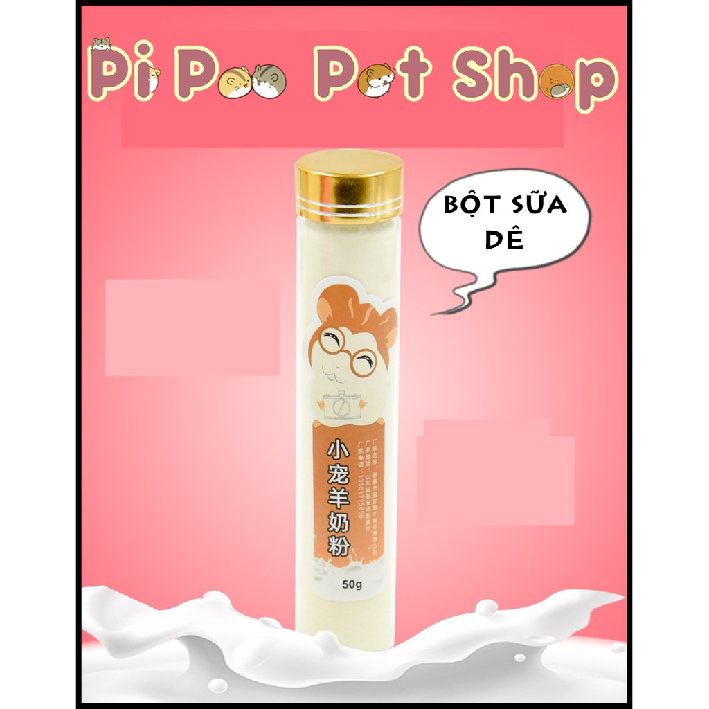 Bột sữa dê cho hamster, sóc , thỏ , bọ...