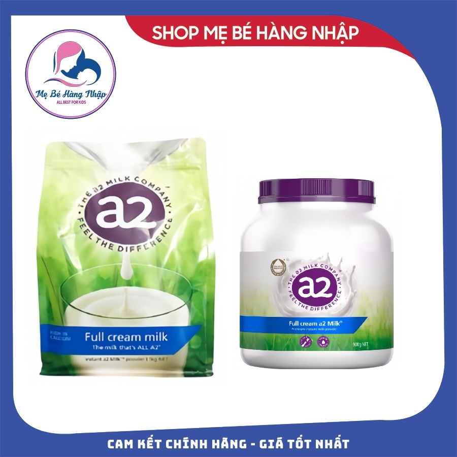 Sữa bột A2 nguyên kem Úc chính hãng - Bịch 1 kg