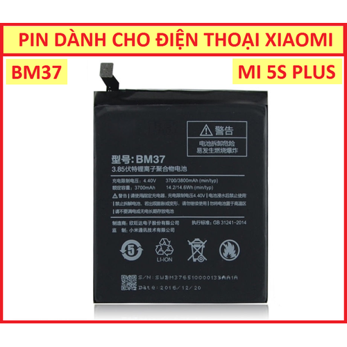 Pin Xiaomi Mi5S Plus BM37 xịn
