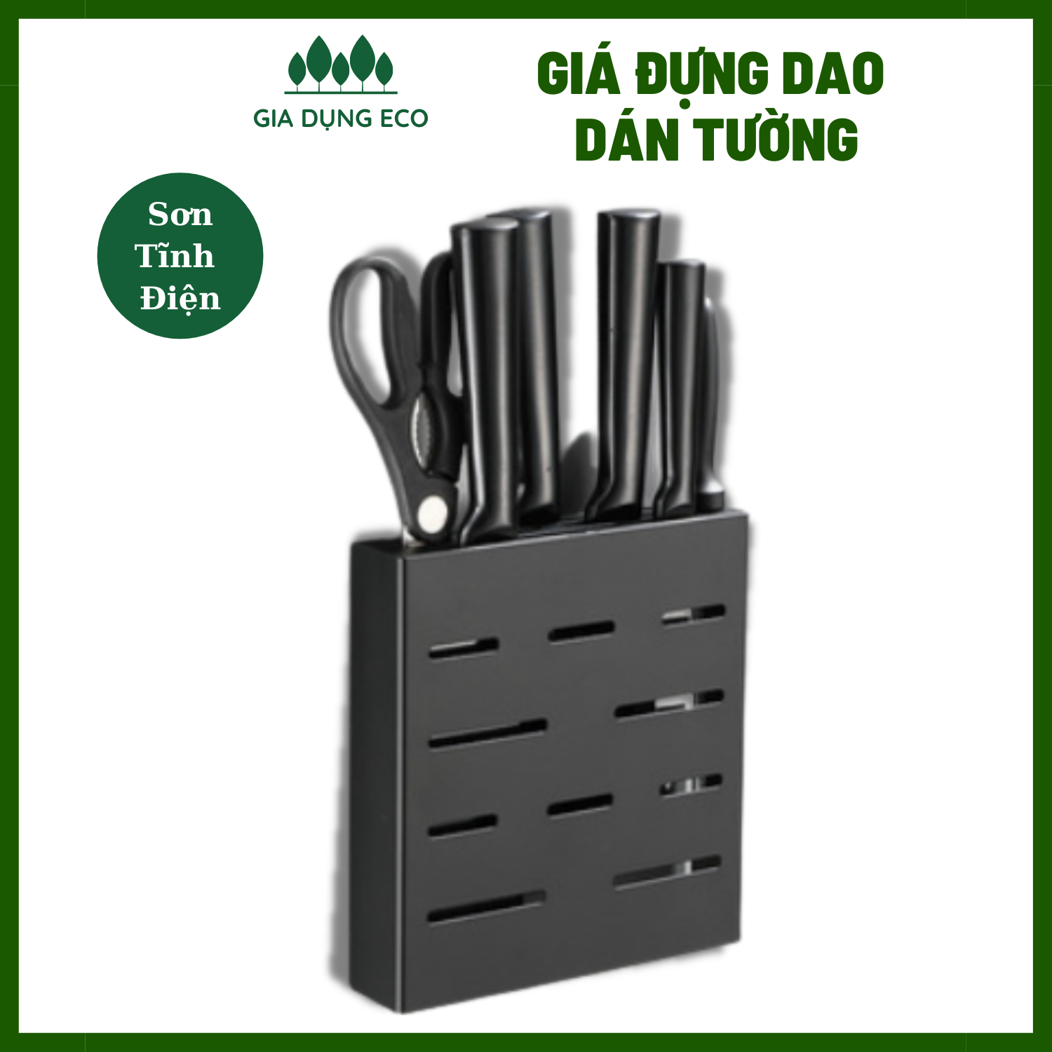 Giá đựng dao kệ đựng dao hộp đựng dao dán tường sơn tĩnh điện