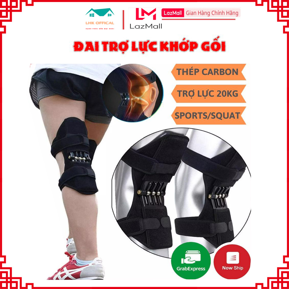 Đai Trợ Lực Bảo Vệ Khớp Gối, Khung Trợ Lực Khớp Gối Cho Người Gìa, Khung Lò Xo Hỗ Trợ Khớp Gối, Nâng Đỡ Trợ Lực và Bảo Vệ Đầu Gối Dùng Cho Thể Thao, Người Cao Tuổi Có Chân Yếu