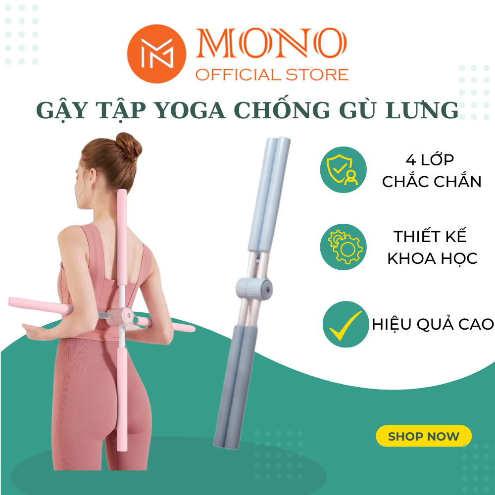 Gậy tập thể dục, Yoga chống gù lưng - Gậy Yoga định hình vai lưng, điều chỉnh tư thế