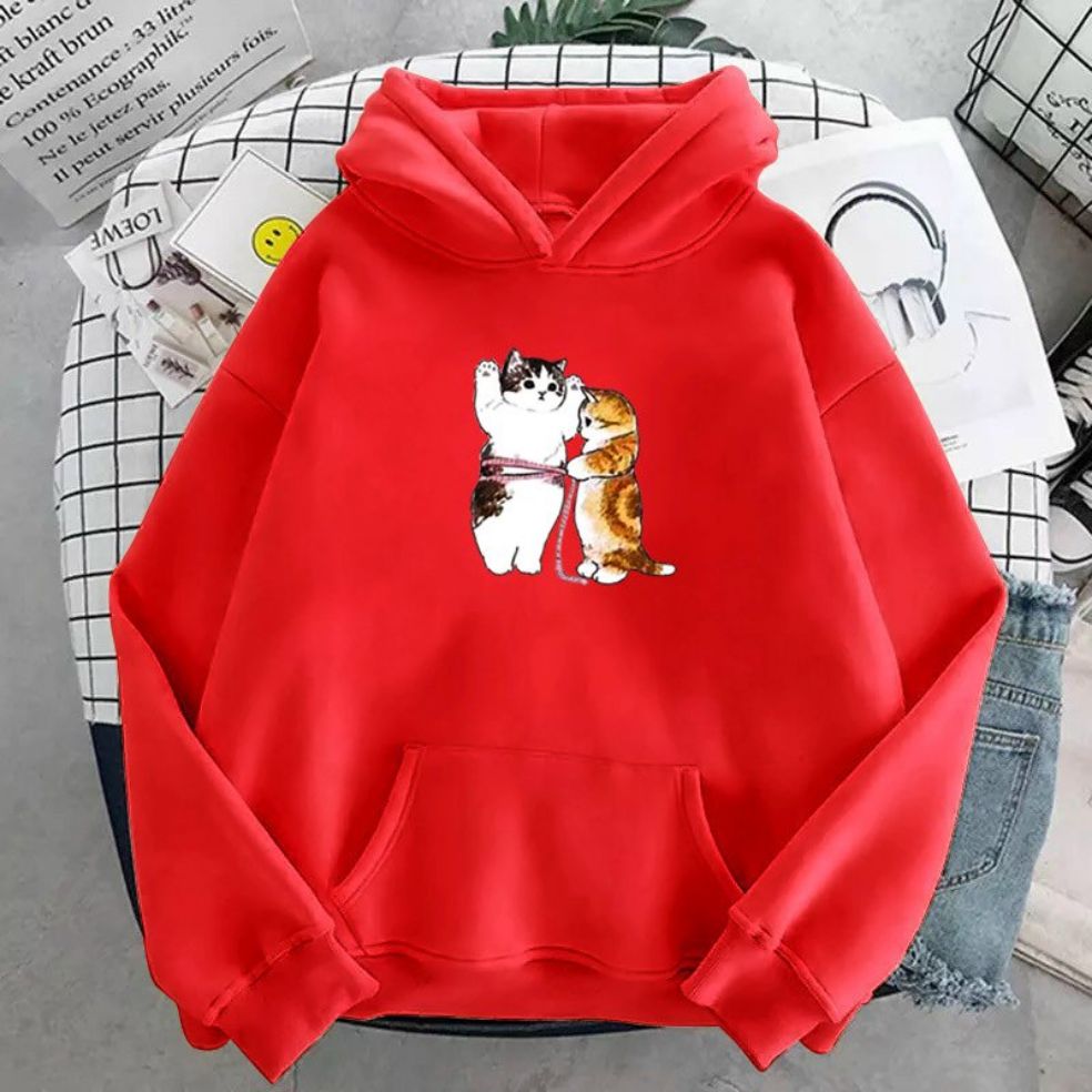 áo hoodie in hình mèo siêu kute nhiều màu sắc