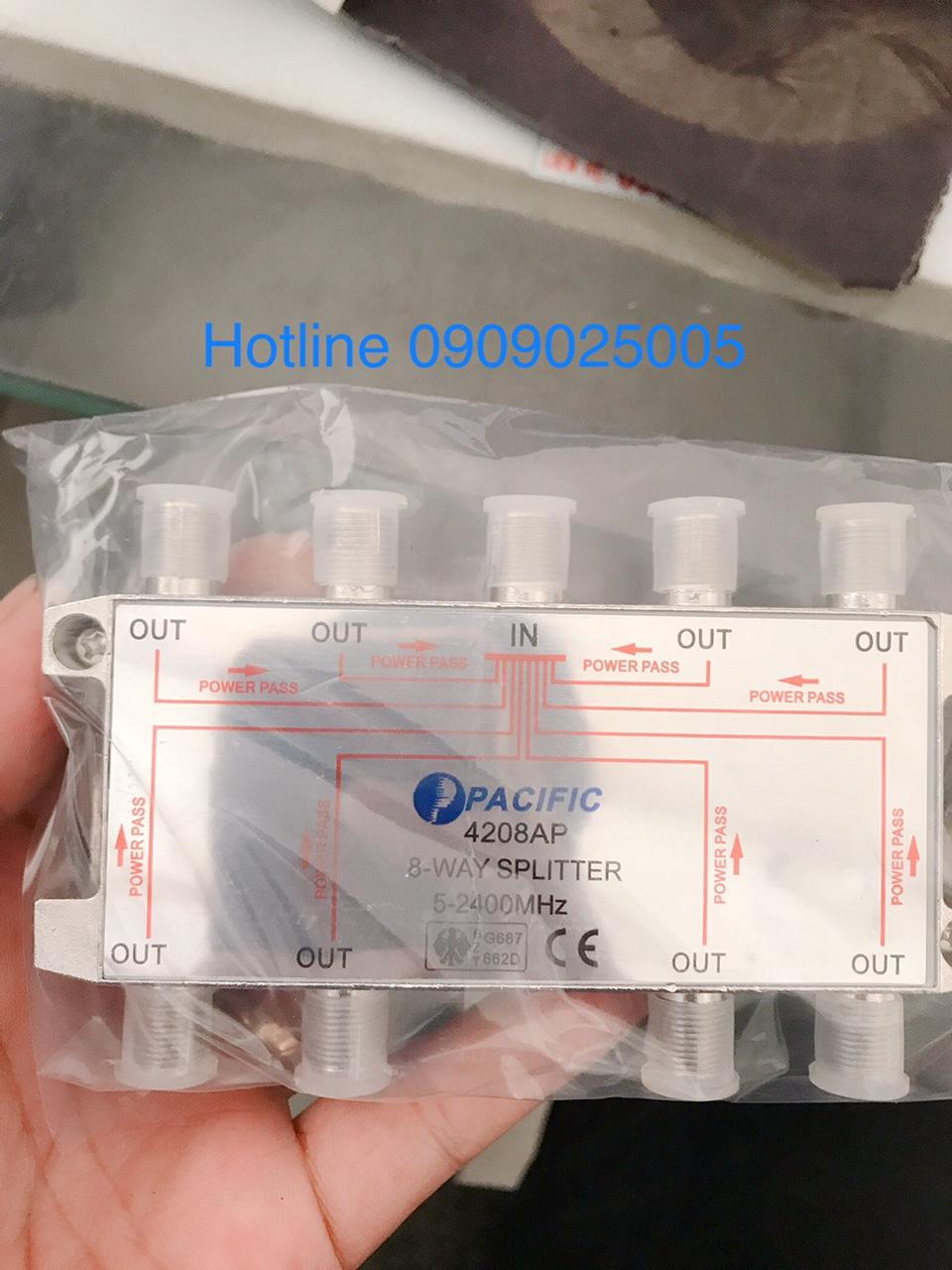 Bộ chia 8 vệ tinh và truyền hình cáp pacific