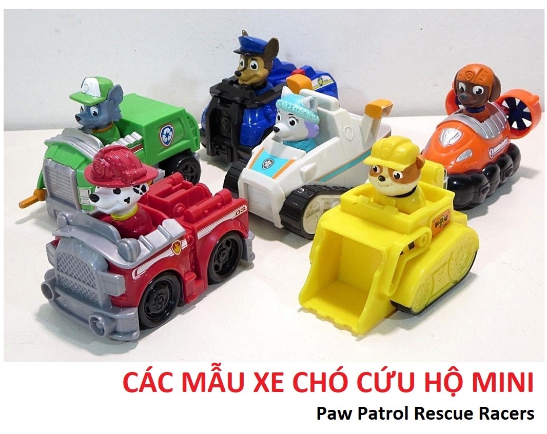 Paw Patrol - Chó cứu hộ lái xe mini Rescue Racer - Paw Patrol Những chú chó cứu hộ