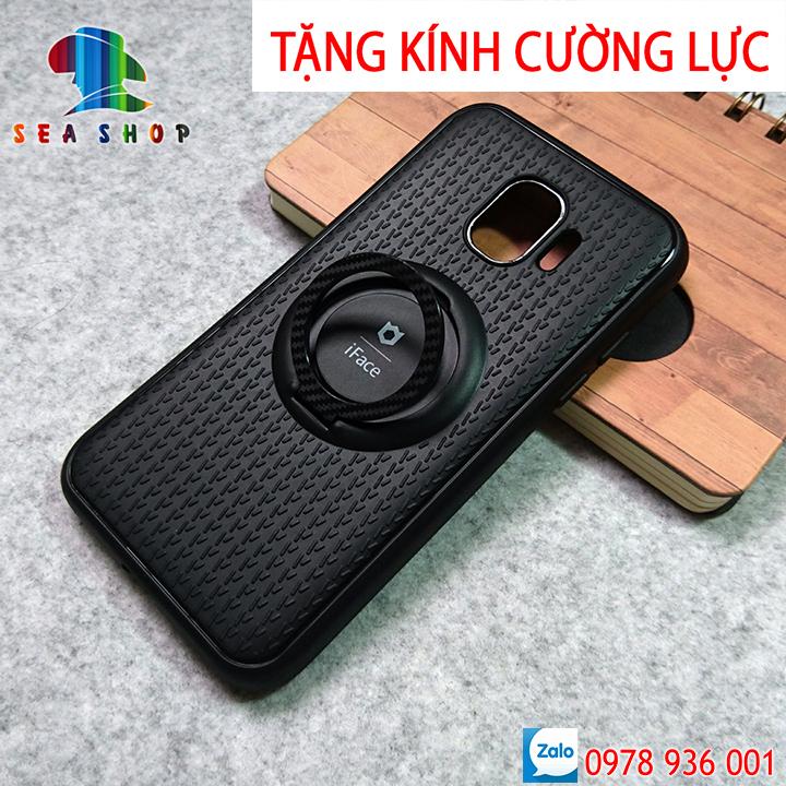 [TẶNG KÍNH CƯỜNG LỰC] Ốp lưng Samsung Galaxy J2 Pro 2018 silicon kèm iRing hiệu iFace