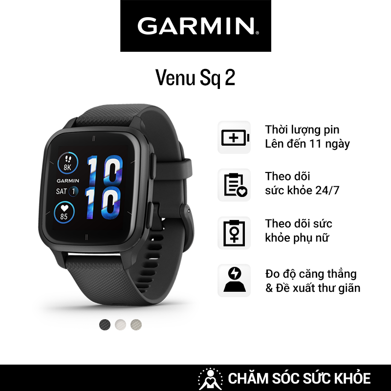 Đồng hồ thông minh garmin venu sq 2 music - hàng chính hãng