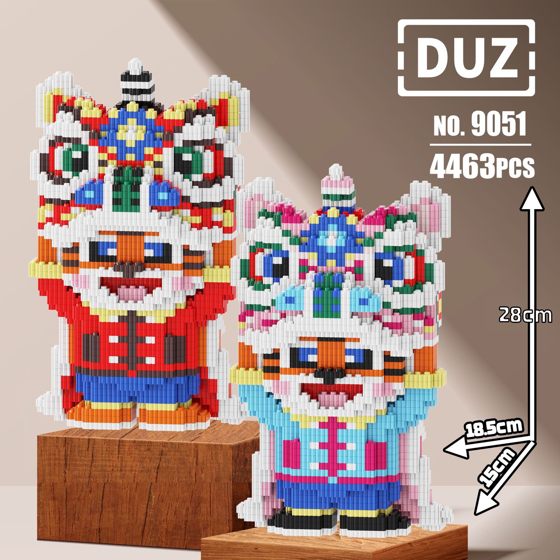Xếp hình le go lego cặp đôi bearbrick thỏ stella 28cm, 35cmđồ chơi xếp hình nano 3d cho bé chuẩn mẫu