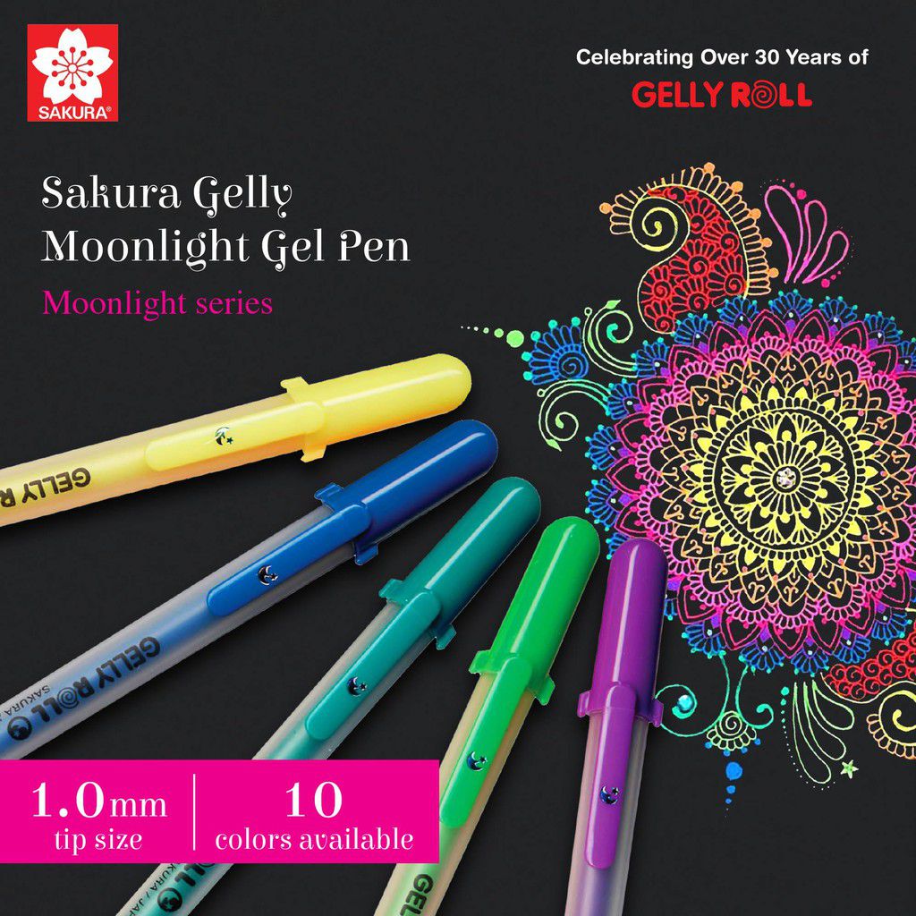 Bút gel Gelly Roll Moonlight Sakura mầu sắc