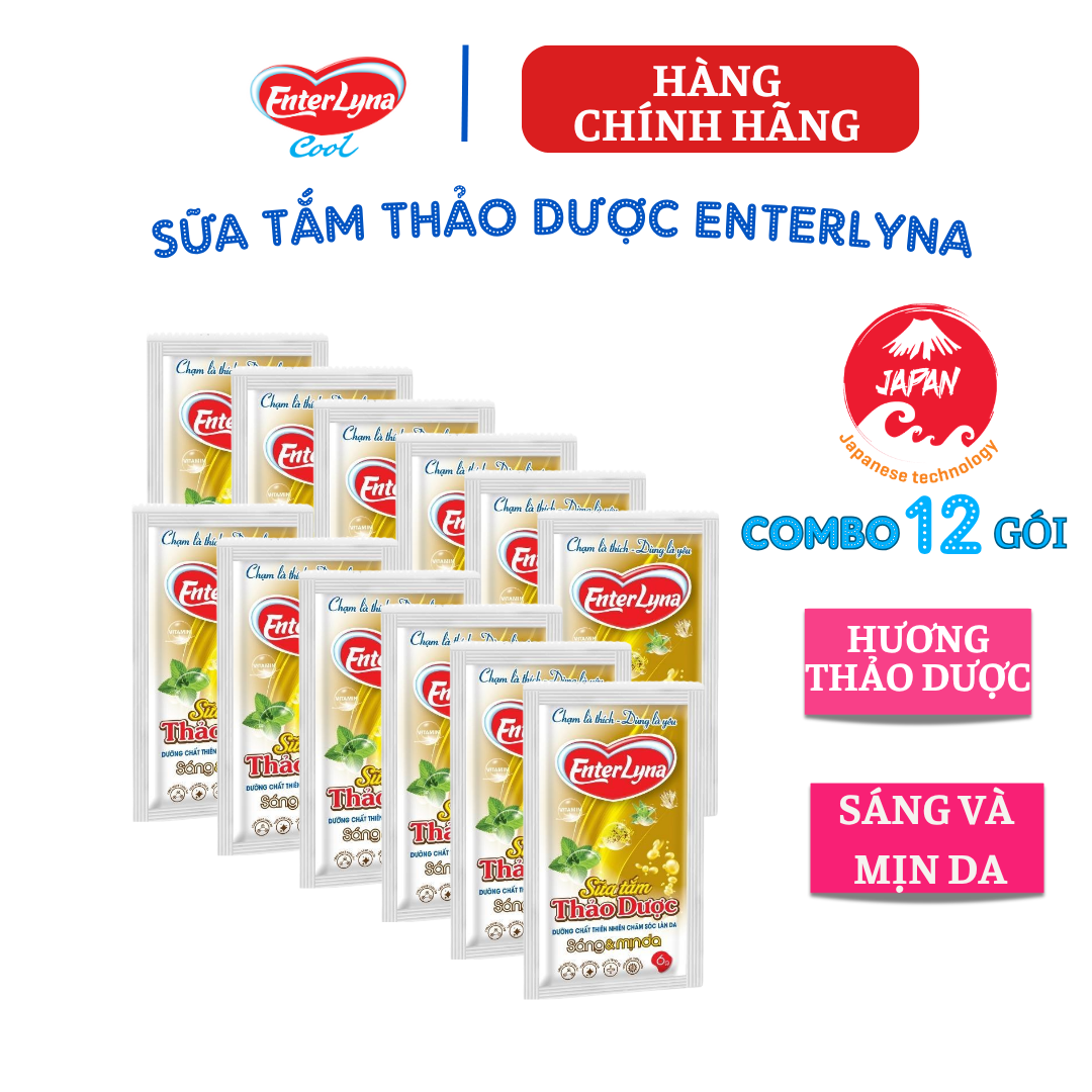 {Hàng chính hãng} Sữa tắm EnterLyna gói 6g chiết xuất thảo dược, sữa tắm dưỡng ẩm chăm sóc da
