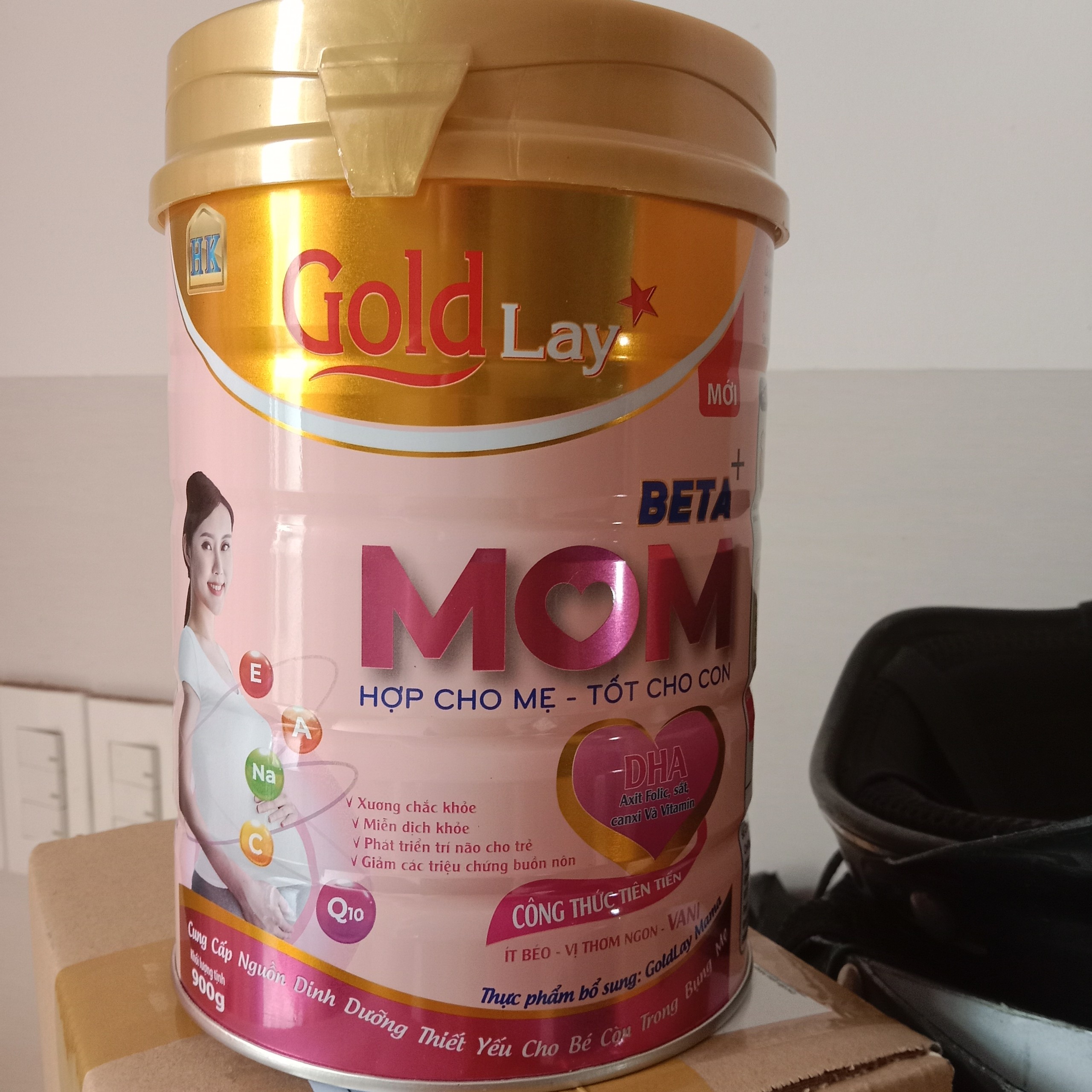 SỮA BẦU GOLDLAY MAMA CHO BÀ BẦU LON 900G (DATE 2026) - Dinh dưỡng đầy đủ cho mẹ tròn con vuông
