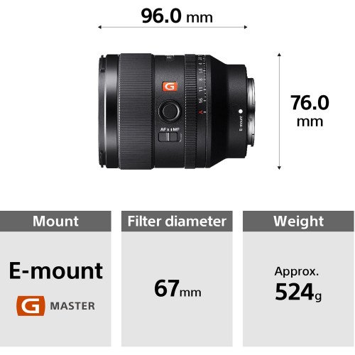 Ống kính sony fe 35mm f/1.4 gm | chính hãng