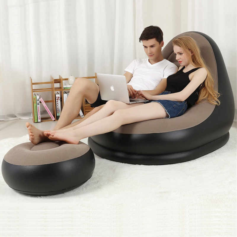 Ghế nệm hơi tựa lưng cao cấp, ghế hơi có đế vỏ nhung, ghế sofa hơi êm ái, ghế hơi mang đến cho bạn nằm thư giãn thỏa mái nằm đọc sách, xem tivi.