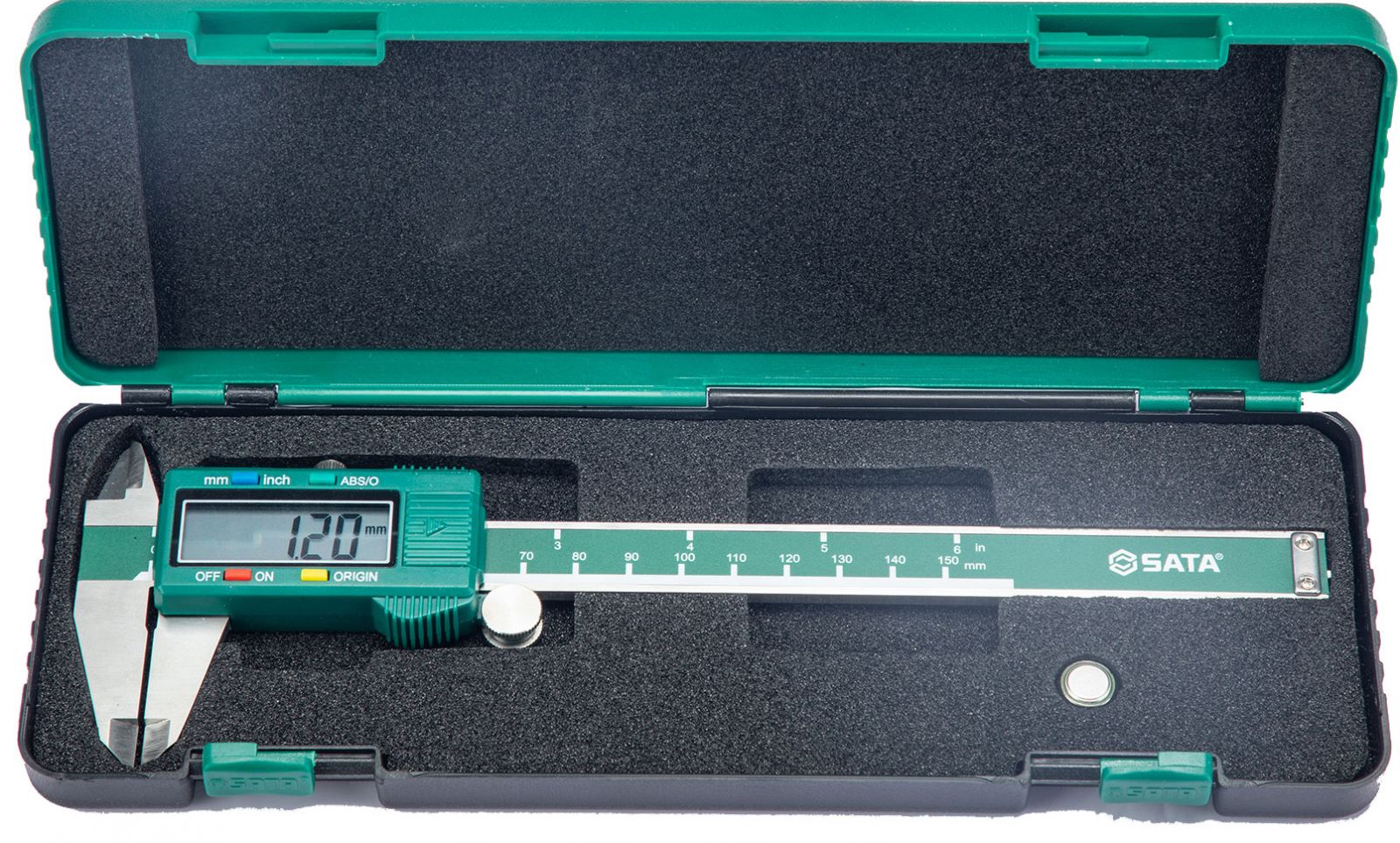 Thước căp điện tử đo đường kính 0 - 150mm sata 91511