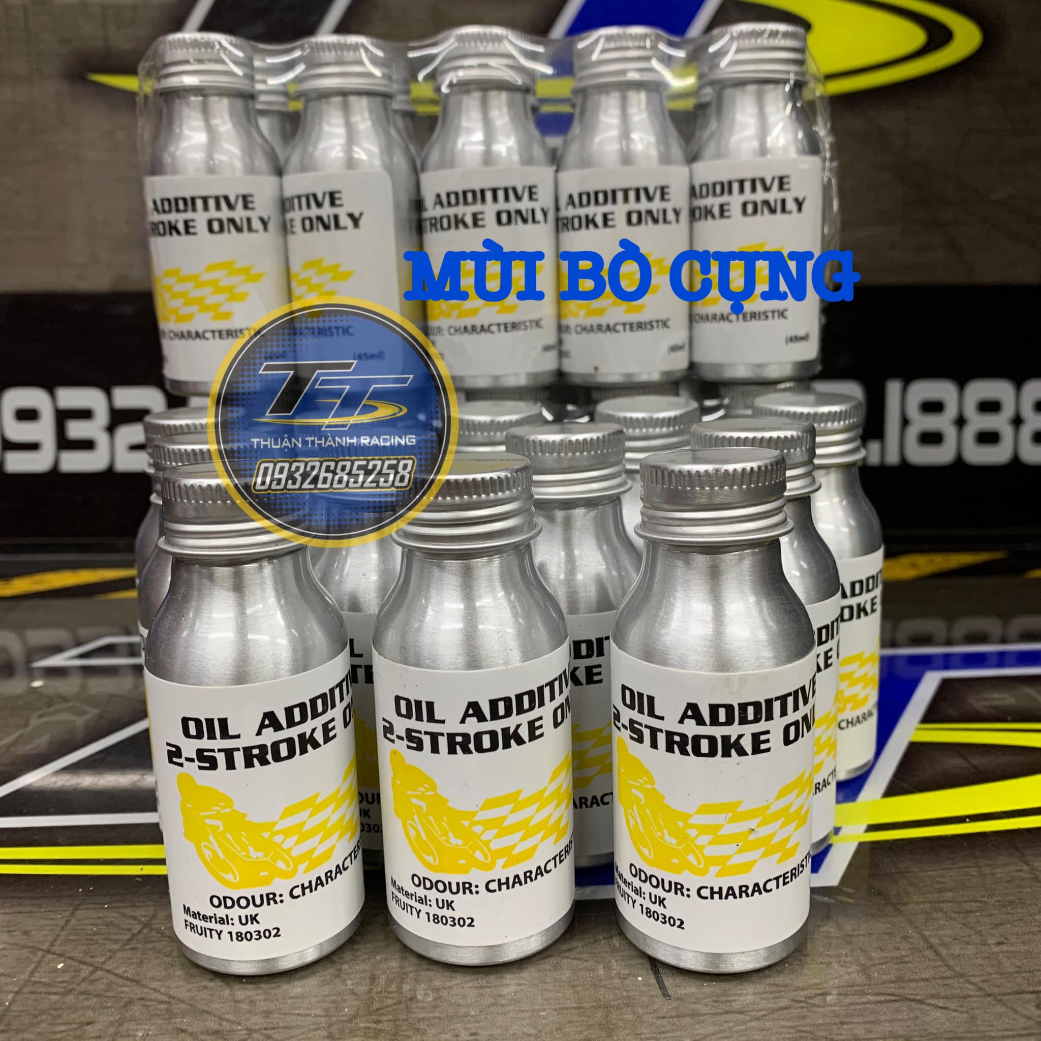 Phụ gia tinh mùi thơm đậm đặc pha nhớt cho xe 2 thì