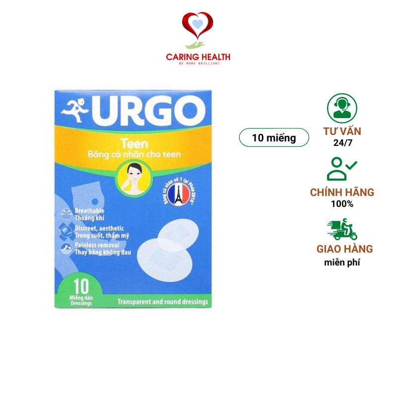 Băng cá nhân urgo teen 10's