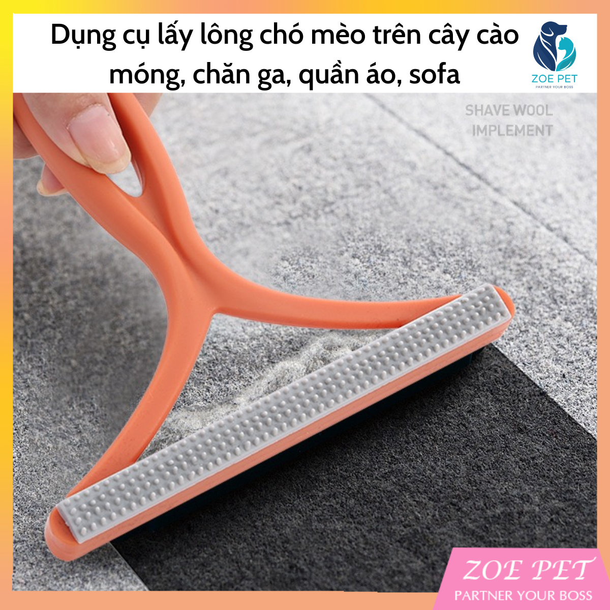 Dụng cụ lấy lông chó mèo, cây lấy lông chó mèo, sơ vải trên cây cào móng, chăn ga, quần áo, tiện dụng, dễ sử dụng