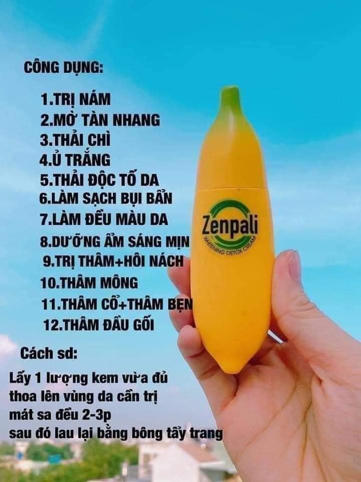 Chuối- Cấy trắng Detox Zenpali Thải Chì Thải Độc
