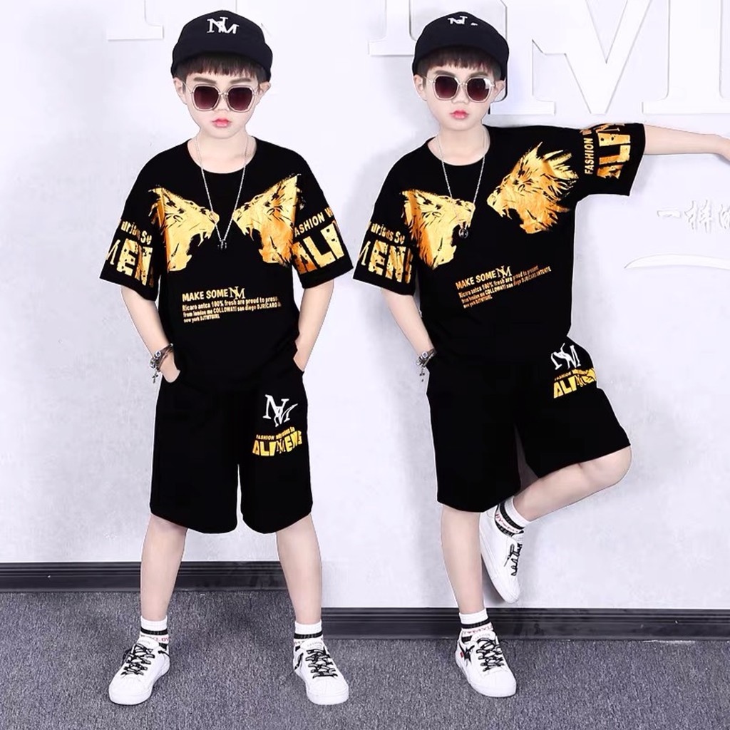 ✠  Bộ Đồ Bé Trai  Hàn Quốc In Hoạ Tiết Phong Cách Thời Trang Cho Bé ❤️ Chất Thun Cotton Lạnh Co Giản 4 Chiều Cho Bé Từ 18-4