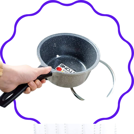 Quánh đá stone, nồi đá stone 18cm lock&lock lca6181d siêu cao cấp