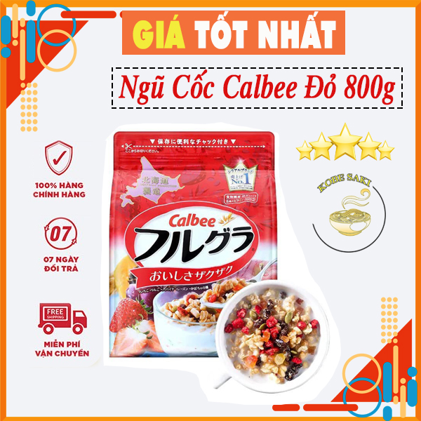 Ngũ Cốc Calbee Táo Dâu