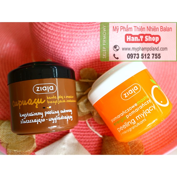 Tẩy da chết Body Ziaja các mùi