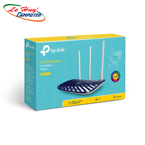 Router băng tần kép tp-link archer c20 wireless ac750