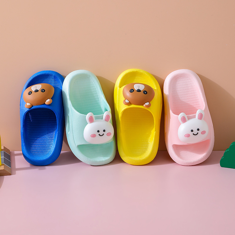 Dép lê hình thú mềm mịn cho bé - dép quai ngang cho bé