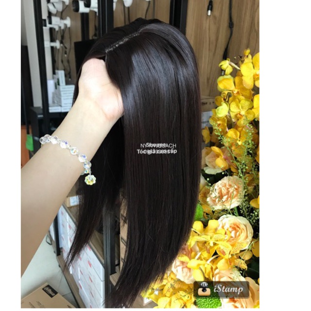 CHE HÓI NỮ / Tóc che hói nữ mái dài - 35cm ❤️FREESHIP❤️