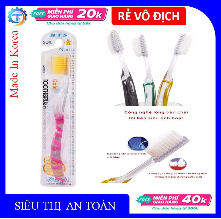 [ BÁN CHẠY ] Bàn chải đánh răng Hàn Quốc cao cấp loại xịn cán trong chống rêu mốc lông bàn chải mềm - Màu ngẫu nhiên ( Số lượng có hạn )