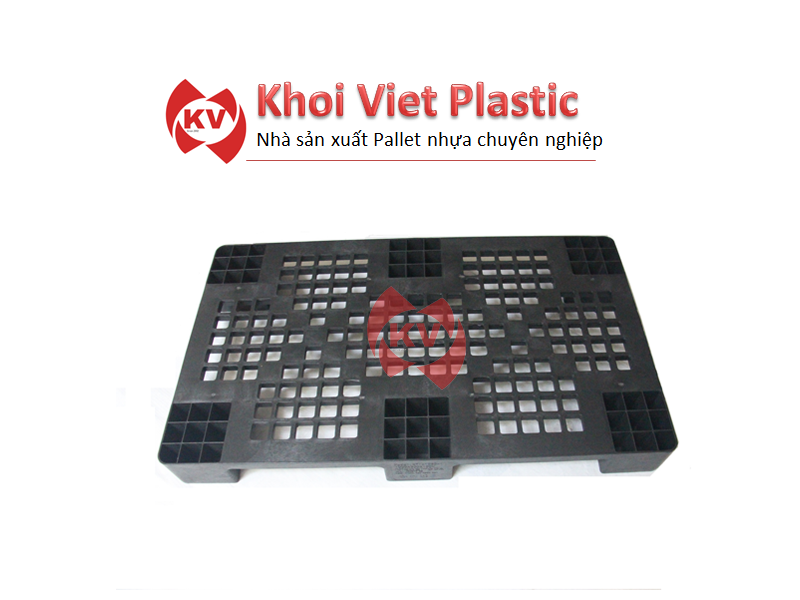 Pallet nhựa Khôi Việt 1000x600x100 đen