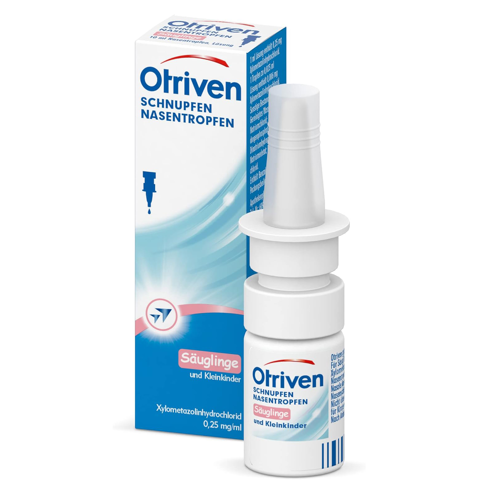NHỎ MŨI OTRIVEN 0,025% DÀNH CHO BÉ TỪ SƠ SINH ĐẾN 3 TUỔI, 10ml.