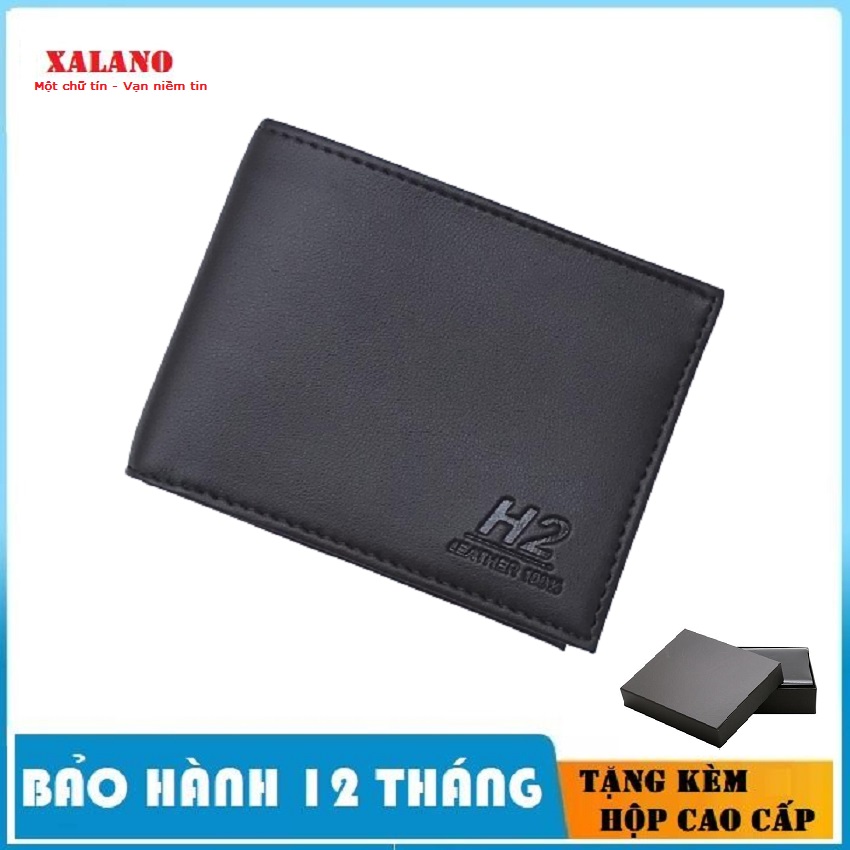 Ví nam bóp da nam tặng kèm hộp cao cấp thời trang fullbox ví tiền đẹp h2 xalano