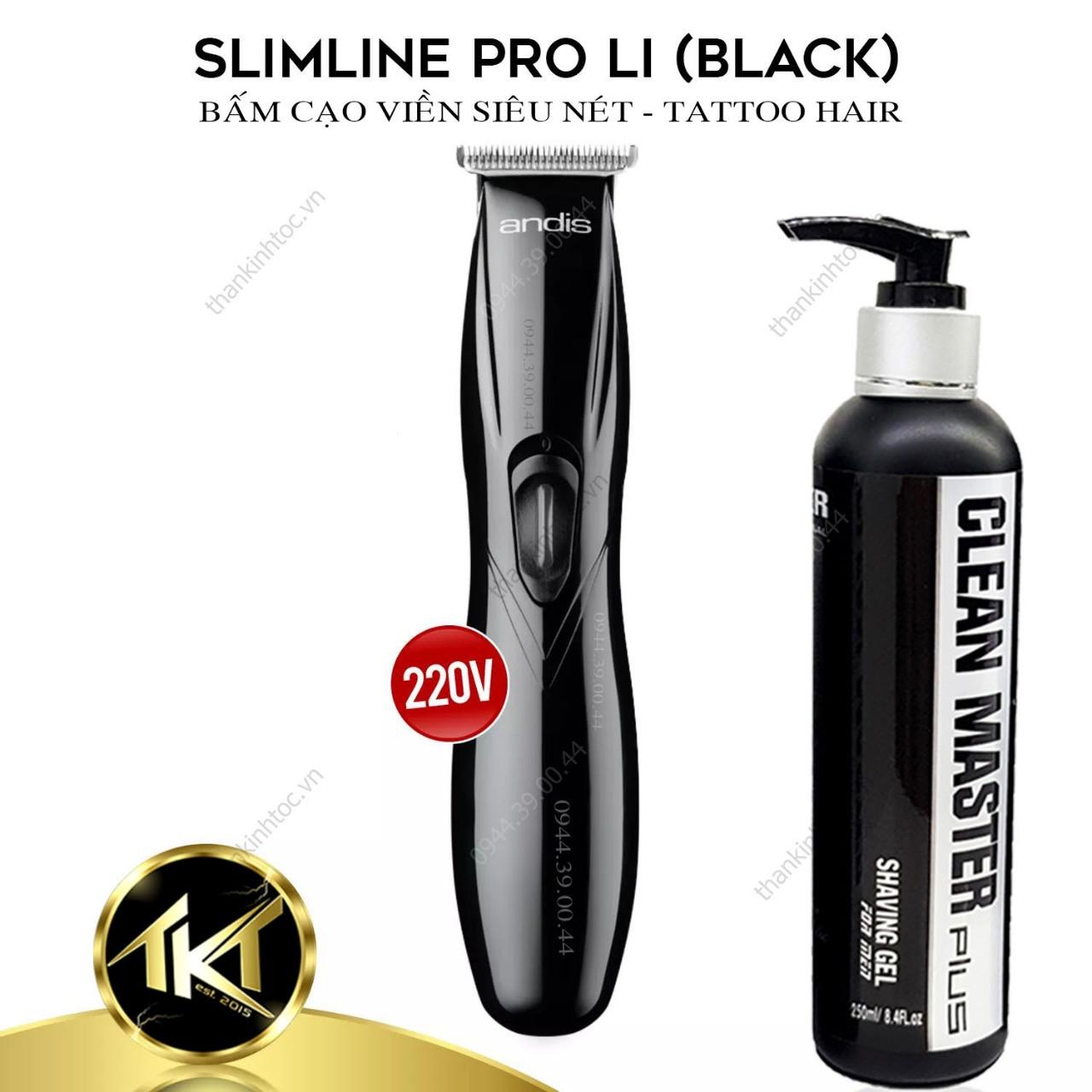 Tông đơ chấn viền cạo viền Andis Slimline Pro Li 220v Đen