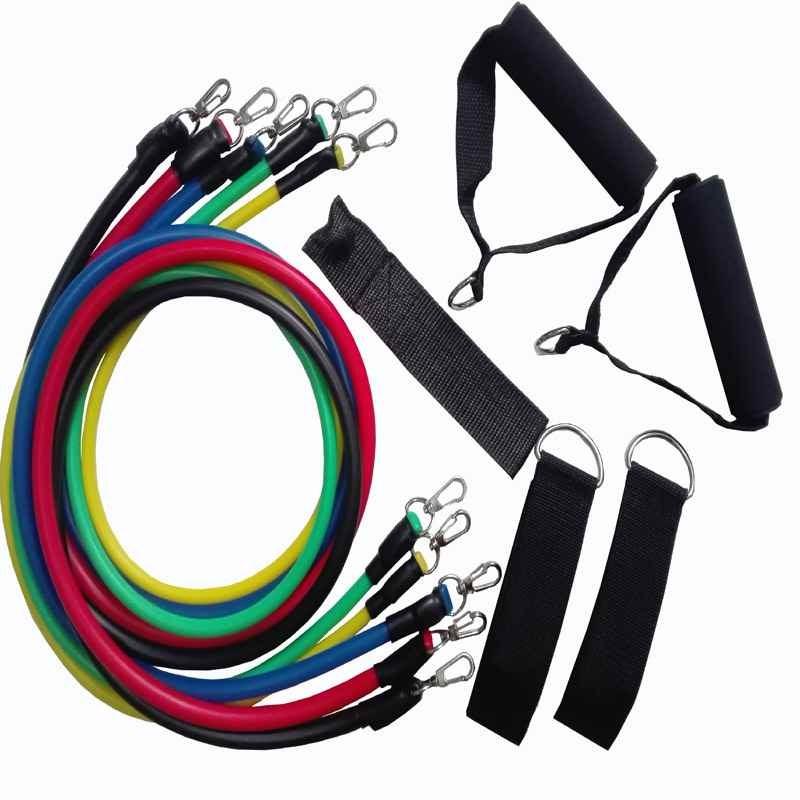 [HCM]dây đàn hồi tập thể hình - dụng cụ tập gym - bộ 5 dây đàn hồi tập thể hình cao cấpdễ sử dụngchất liỆu cao su cao cấp dẻo daibền đẹp.