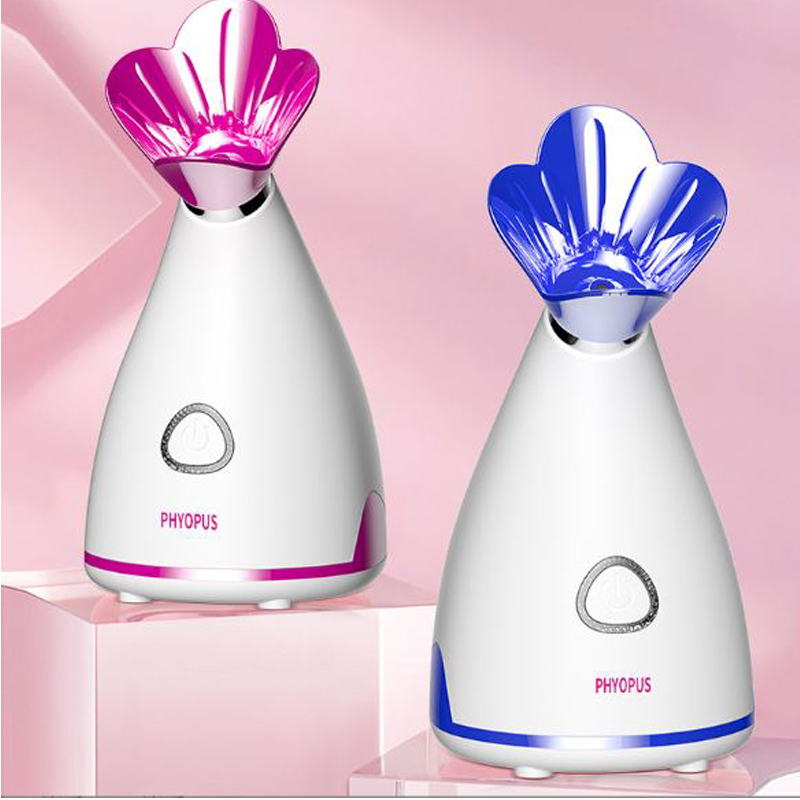 Máy xông mặt phun nano PHYOPUS cao cấp - Máy Xông hơi da mặt - máy xông nóng ion âm thải độc cho da mặt