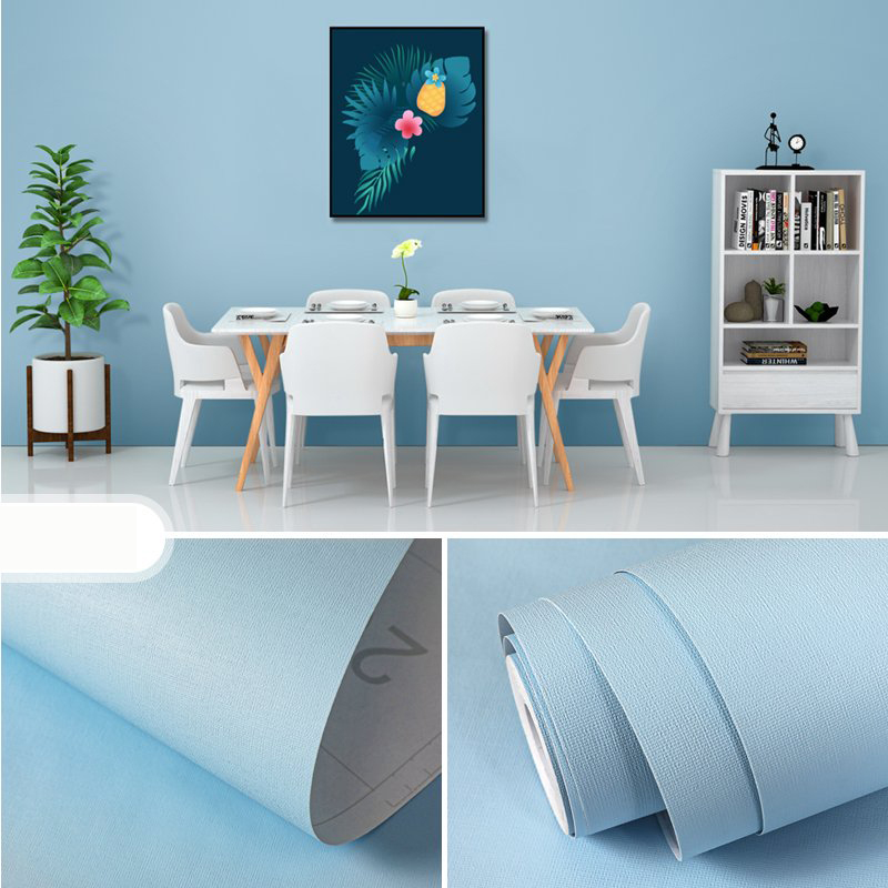 [HCM]Combo 10m giấy dán tường Xanh dương pastel  có keo sẵn  - Khổ 45cm--Tặng  tranh dán tường ( đọc thêm trong phần chi tiết sản phẩm)