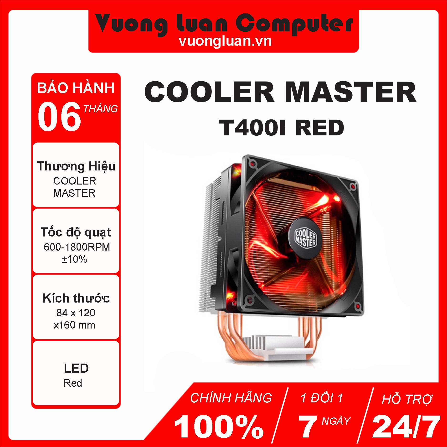 Tản nhiệt cpu cooler master t400i