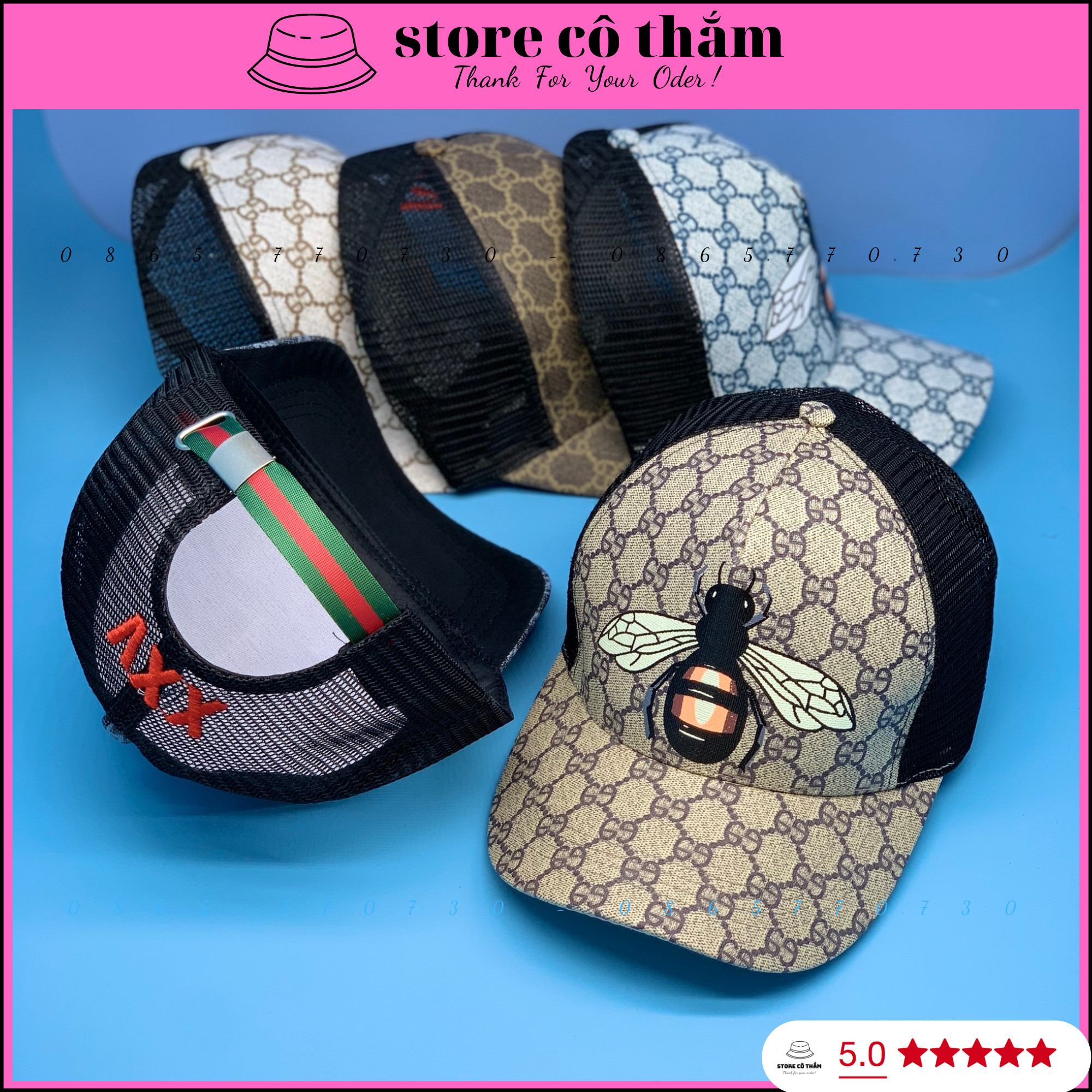 MŨ LƯỠI TRAI IN CON ONG THỜI TRANG, NÓN KẾT PHỐI LƯỚI CON ONG SIÊU ĐẸP