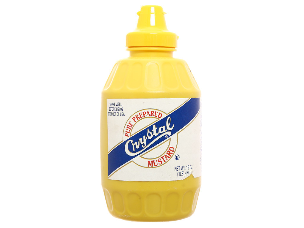 Sốt Mù tạt vàng hiệu Crystal Mustard 454g