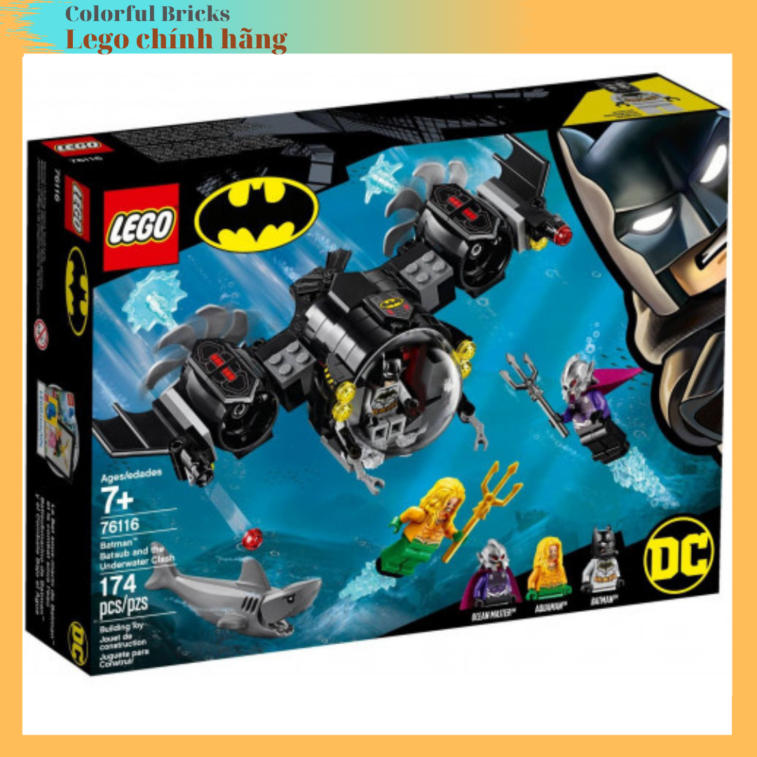 [HCM]LEGO Batman 76116 - Tàu ngầm Batman và cuộc đụng độ dưới đáy biển - Chính hãng