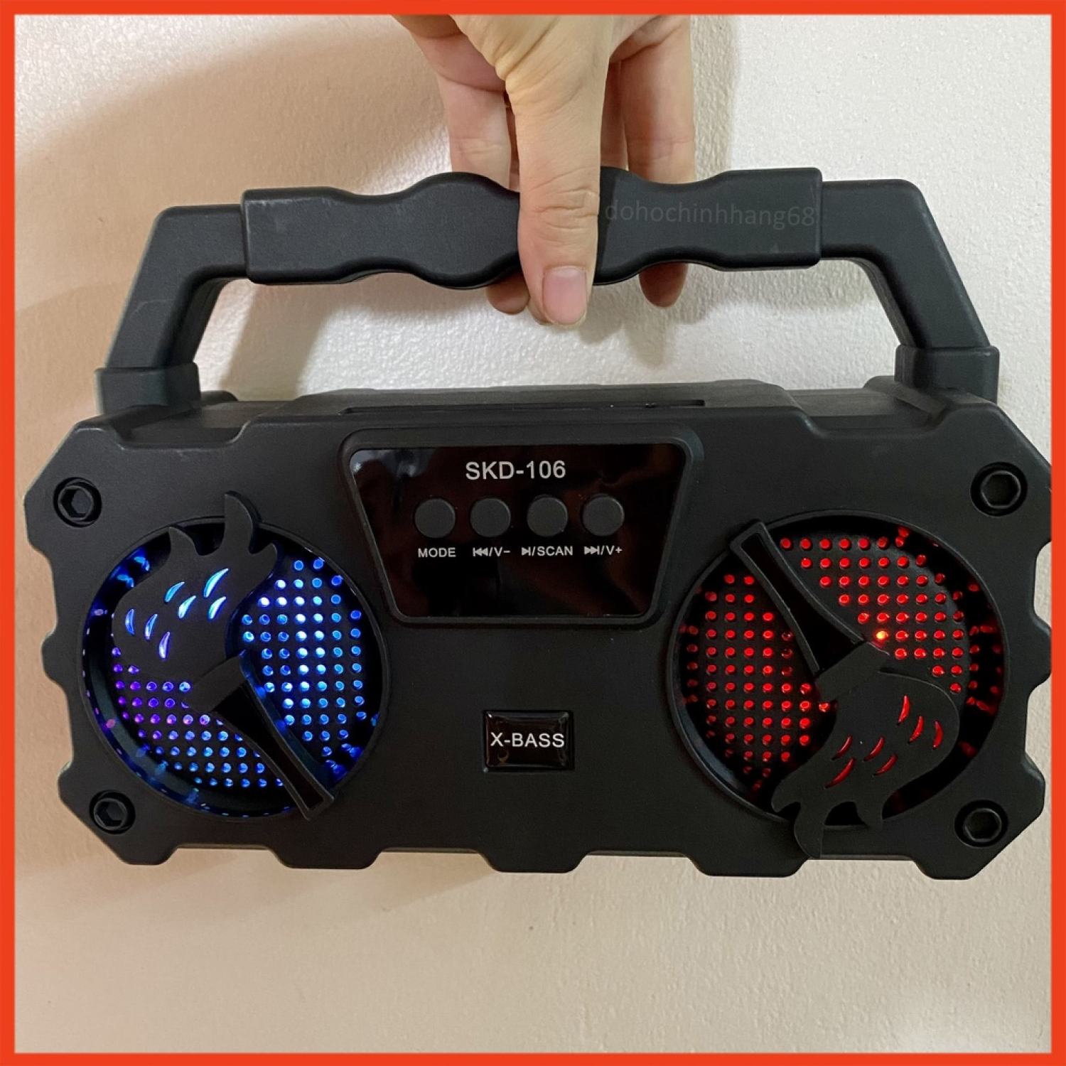 Loa bluetooth hát karaoke skd -106 nghe nhạc cực đã âm bass cực mạnh loa bluetooth mini