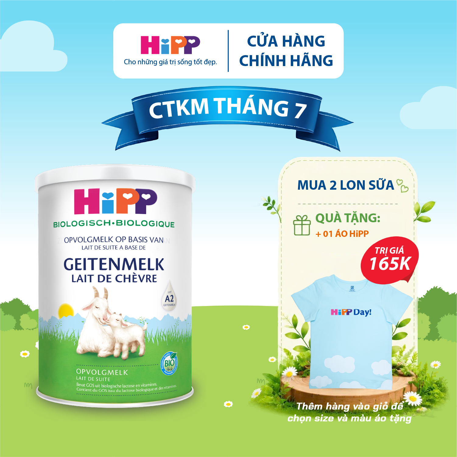Sữa dê HiPP Organic 400g đủ số - Nhập khẩu Đức