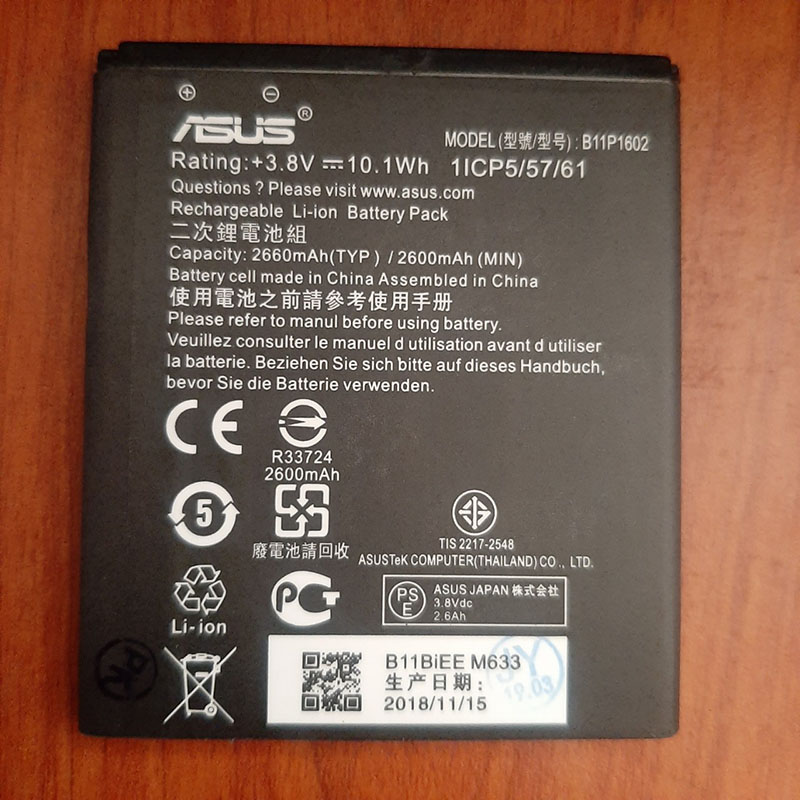 Pin Asus Zenfone 3 Go 5.0, dung lượng 2660mAh ( Model B11P1602 )