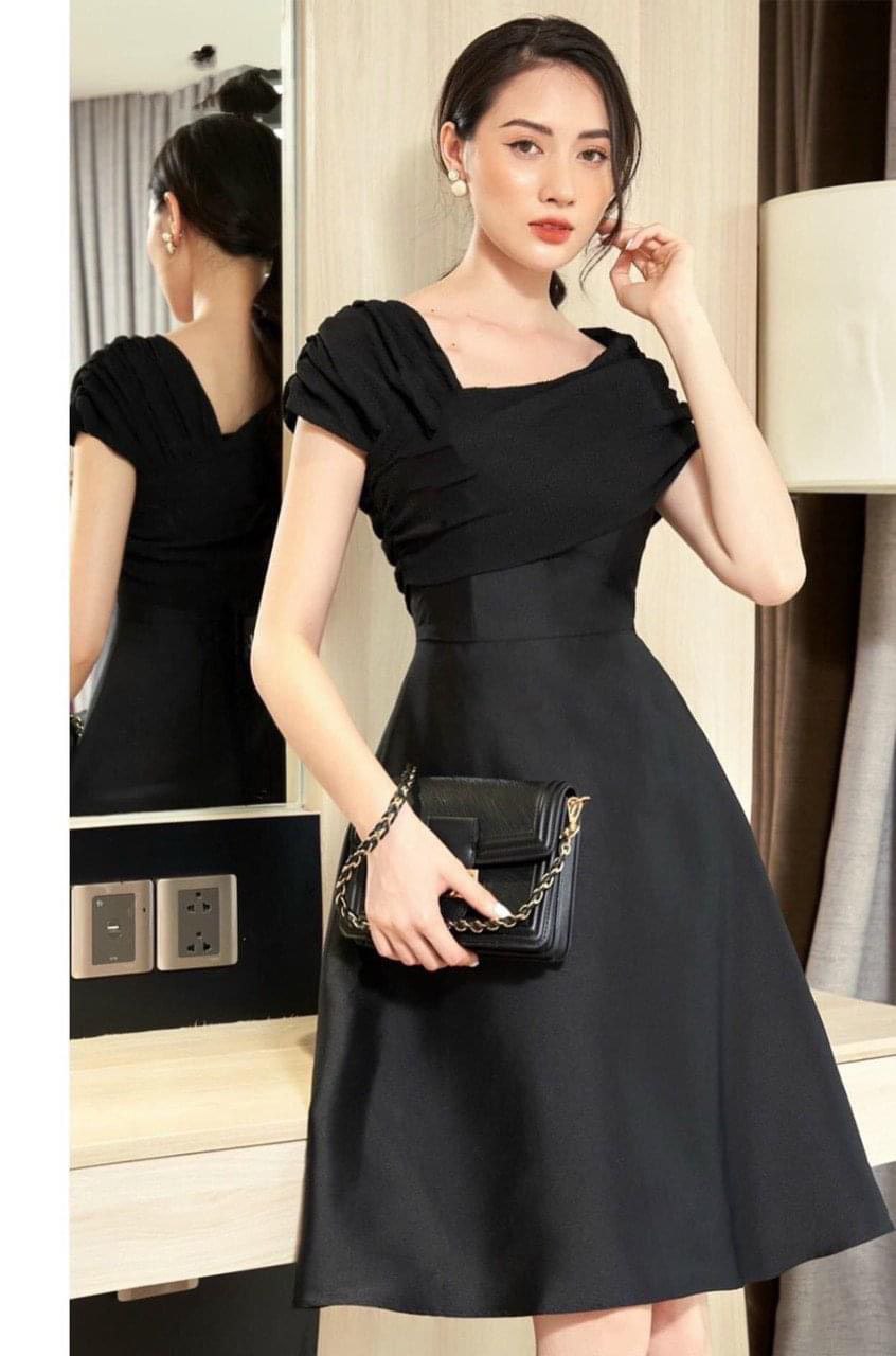 Likeher - đầm dự tiệc d23 lệch vai sang trọng thời thượng