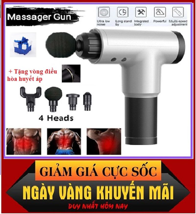Súng Massage Mofit Magic Gun Mg 001 , Máy Massage Cầm Tay 6 Chức Năng, 6 Chế Độ Rung Em006 - ( Hàng Nhập Khẩu Cao Cấp ).