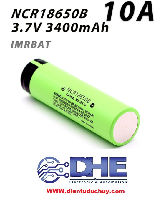 1 pin sạc 18650 panasonic chính hãng chất lượng cao - dung lượng 100% 3400mah - điện áp 3.7v