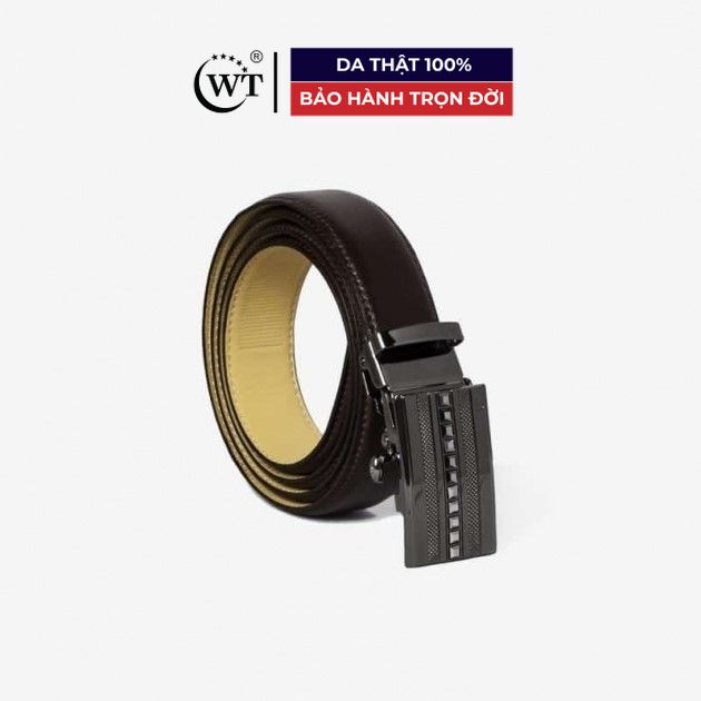 Thắt Lưng Nam WT Leather Da Bò Thật Cao Cấp Bản 2.8 cm Khóa tì .Màu Đen, Nâu 1427.1, 1427.2