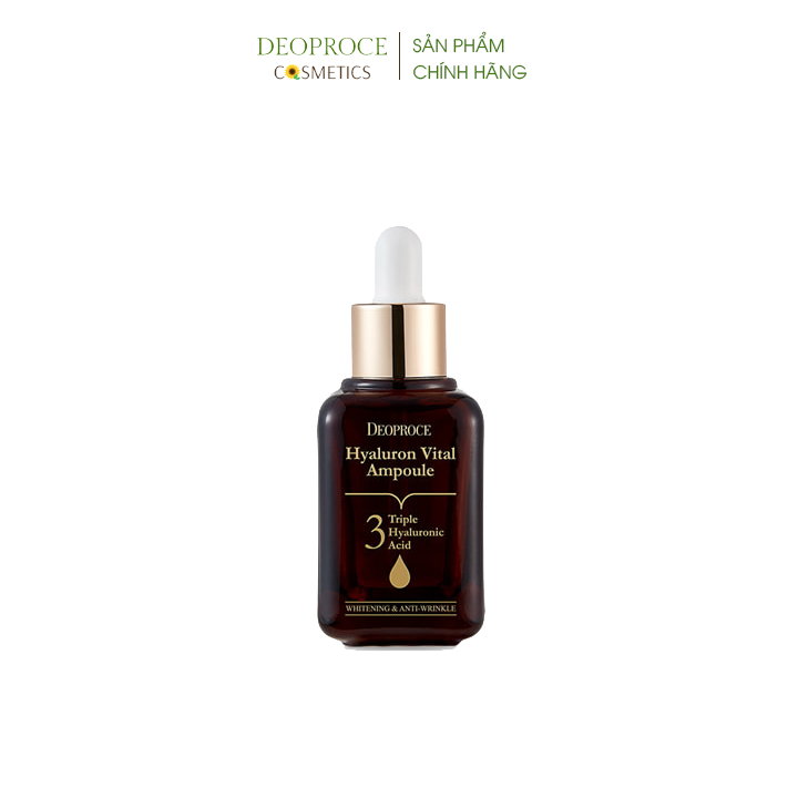 Tinh chất dưỡng Củng cố kết cấu da & Dưỡng da mạnh khỏe Deoproce Hyaluron Vital Ampoule 50ml